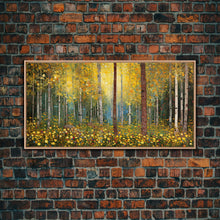 Carregar imagem no visualizador da galeria, Forest Wall Art, Summer Art, Trees Wall Print, Panoramic Art, Wall Art, Canvas Art, Landscape Art, Gift For Coworker, Country Wall Art
