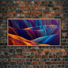 Carregar imagem no visualizador da galeria, Beautiful Geological art, Geology, Colorful stone formations, ready to hang canvas print wall art, framed canvas wall art, mancave wall art
