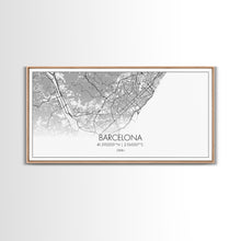 Load image into Gallery viewer, Barcelona Street Map, Spain Map, Map Print, Modern Art, Wall Art, Canvas Print, Gift Idea, Apartment Décor Aesthetic, Travel Wall Hanging
