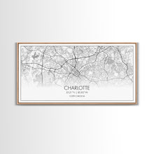 Cargar imagen en el visor de la galería, Charlotte Street Map, North Carolina Map, Map Print, Modern Art, Wall Art, Canvas Art, Wall Art Framed, Appreciation Gift, Couple Wall Art
