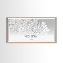 Load image into Gallery viewer, Copenhagen Street Map, Denmark Map, Map Print, Minimalist Art, Wall Art, Canvas Art, Modern Room Décor, RV Wall Décor, Gift For Pilot
