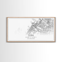 Load image into Gallery viewer, Dubai Street Map, United Arab Emirates Map, Map Print, Minimalist Art, Wall Art, Canvas Art, Cabin Wall Art, Gift For Traveler, Room Décor

