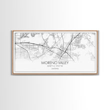 Load image into Gallery viewer, Moreno Valley City Map, California Map, Map Art, Minimalist Wall Art, Wall Art, Canvas Art, Horizontal Print, PHD Graduation Gift, Office
