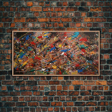 Carregar imagem no visualizador da galeria, Beautiful Jackson Pollock Inspired Canvas Prrint, Abstract Wall Art Painting Original Modern Home Décor, Large Canvas Wall Art, Splatter
