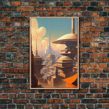 Load image into Gallery viewer, Canvas Print: Futuristic Cityscape - Modern Wall Art Decor, Vivid Colors, Ready to Hang

