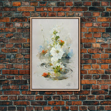 Cargar imagen en el visor de la galería, Flower Market Print, Botanical Wall Art, Floral Drawing Posters, Custom Wall Art, Canvas Print, Flower Pattern Wall Art
