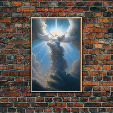 Carregar imagem no visualizador da galeria, Angel Art, Framed Wall Art, Canvas Print, Angelic Art, Angel Painting, Angel Rising To The Heavens
