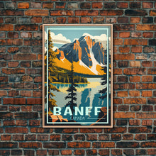Load image into Gallery viewer, Banff, Canada Wall Art, Canada Art Print, Alberta, Travel Wall Print, Travel Poster, Travel Artwork, Travel Wall Art, Canvas Wall Print
