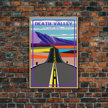 Load image into Gallery viewer, Death Valley, California Wall Art, America Travel Poster, Travel Wall Print, Travel Poster, Travel Wall Art, Canvas Wall Print
