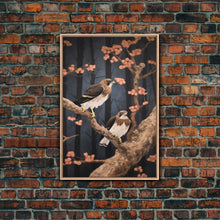 Load image into Gallery viewer, Hawk Wall Decor, Birds Wall Art, Animal Wall Decor, Nature Art, Pair Of Hawks, Wall Decor, Canvas Print, Wall Art, Framed Canvas Art
