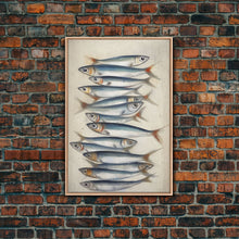 Cargar imagen en el visor de la galería, Fish Wall Decor, Fish Painting, Animal Wall Art, Kitchen Art, Minimalist Wall Art, Wall Decor, Canvas Print, Wall Art, Framed Canvas Art
