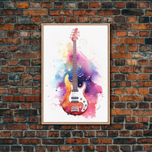 Load image into Gallery viewer, Electric Guitar Wall Art, Rock N Roll Decor, Graffiti Art, Splatter Art, Musician Gift Custom Guitar Art
