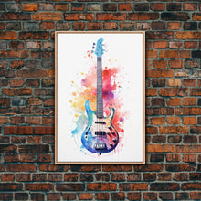 Load image into Gallery viewer, Electric Guitar Wall Art, Rock N Roll Decor, Graffiti Art, Splatter Art, Musician Gift Custom Guitar Art
