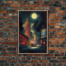 Load image into Gallery viewer, Early 20th century NYC wall art, canvas print, historic New York City wall art
