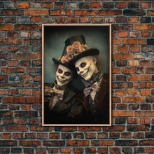 Load image into Gallery viewer, Dark Fantasy, Goth Wall Art, Gothic Wall Decor, Spooky Art, Creepy Wall Art, Canvas Print, Wall Art, Vertical Print, Home Decor, Room Decor
