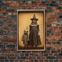 Load image into Gallery viewer, Creepy Wall Art, Spooky Art, Dark Wall Art, Moody Wall Art, Horror Art, Canvas Print, Wall Art, Vertical Print, Home Decor, Wall Decor
