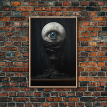 Load image into Gallery viewer, The Eye, Gothic Victorian Horror Art, Cosmic Horror, Framed Canvas Canvas Print, Halloween Decor

