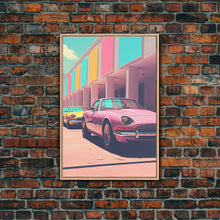 Cargar imagen en el visor de la galería, Classic Car Wall Art, Retro Art, Canvas Print, Wall Hanging, Portrait Art, Car Wall Art, Realtor Thank You, Apartment Wall Decor, Office Art
