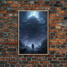 Carregar imagem no visualizador da galeria, Apocalypse, Dark Art Print, dark fantasy art, Canvas Print, Wall Hanging, Portrait Art, Spooky Decor, Horror Home Decor, Unique Gift
