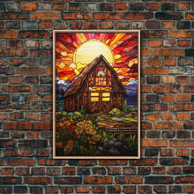 Carregar imagem no visualizador da galeria, Farm House Decor, Autumn Art, Abstract Art, Canvas Print, Wall Hanging, Portrait Art, Gift For The Home, Rustic Wall Decor, Country Home Art
