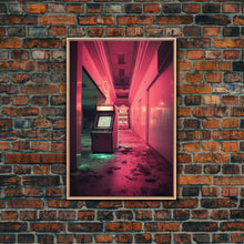 Carregar imagem no visualizador da galeria, Arcade Machine, Retro Art, Arcade, Canvas Print, Wall Hanging, Portrait Art, Video Game Decor, Retro Video Games, Game Room Art, Gift Ideas
