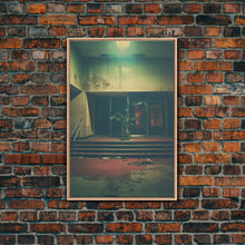 Carregar imagem no visualizador da galeria, Abandoned Building Art, Creepy Wall Decor, Spooky Art Print, Canvas Print, Wall Hanging, Portrait Art, Modern Home Decor, Gift For The Home
