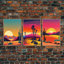 Load image into Gallery viewer, Desert Canvas Prints, Nature Prints Wall Art Set, Framed Canvas Prints Wall Decor, 3 Piece Wall Art Set, Southwestern Decor, Trendy Art
