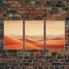 Load image into Gallery viewer, Desert Wall Art, Sand Dunes Print, Landscape Wall Art, Canvas Print, Wall Art, 3 Piece Wall Art, Family Home Decor, Living Room Prints
