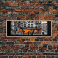 Cargar imagen en el visor de la galería, Closed Down Store Canvas Print, Buildings,Street Art, Fall, Autumn, Urban Art, Large Urban Art Print, Panoramic, Wall Art, Canvas Print
