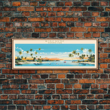Carregar imagem no visualizador da galeria, Biscayne National Park, Panoramic Florida Travel Art, National Park Print, Minimalist Travel Art, Midcentury Modern Style Landscape
