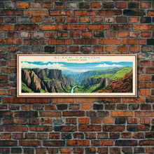 Load image into Gallery viewer, Black Canyon Of The Gunnison National Park, Panoramic Colorado Travel Art, National Park Print, Minimalist Travel Art, Midcentury Modern

