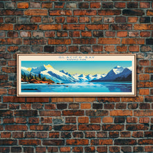 Carregar imagem no visualizador da galeria, Glacier Bay National Park, Panoramic Alaska Travel Art, National Park Print, Minimalist Travel Art, Midcentury Modern Style Landscape
