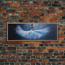Load image into Gallery viewer, Ballerina Wall Art Watercolor Framed Canvas Print, Ballet Wall Decor, Ballet Prints, Ballerina Tutu and Slippers, Girl Room Nursery Art
