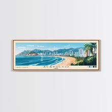 Carregar imagem no visualizador da galeria, Acapulco, Chile Panoramic Beach Print, Vacation Gift, Chile Wall Art, Beach Painting, Beach Decor, Beach Painting
