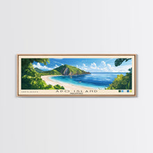 Carregar imagem no visualizador da galeria, Apo Island, Philippines Panoramic Print, Vacation Gift, Philippines Wall Art, Beach Painting, Beach Decor, Beach Or Lakehouse Art
