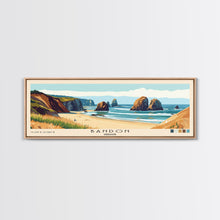 Load image into Gallery viewer, Bandon, Oregon Panoramic Print, Vacation Gift, Oregon Wall Art, Vacation Wall Art, Vacatation Memories, Beach Decor, Beach Or Lakehouse Art
