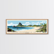 Load image into Gallery viewer, Barú Peninsula-Island, Colombia Panoramic Print, Vacation Gift, Colombia Wall Art, Vacation Wall Art, Vacatation Memories, Beach Decor, Beach Or Lakehouse Art
