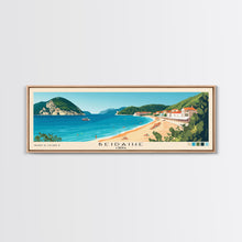Carregar imagem no visualizador da galeria, Beidaihe, China Panoramic Beach Print, Vacation Gift, China Wall Art, Beach Painting, Beach Decor, Beach Painting
