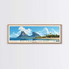Cargar imagen en el visor de la galería, Big Fraile Island, Venezuela Panoramic Beach Print, Vacation Gift, Venezuela Wall Art, Framed Canvas Print, Framed Beach Painting
