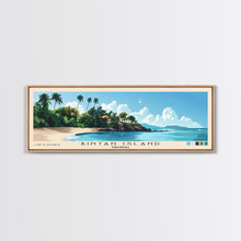Carregar imagem no visualizador da galeria, Bintan Island, Indonesia Panoramic Beach Print, Vacation Gift, Indonesia Wall Art, Beach Painting, Beach Decor, Beach Painting

