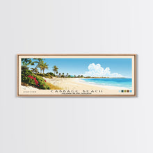 Carregar imagem no visualizador da galeria, Cabbage Beach, Paradise Island, Bahamas Panoramic Print, Vacation Gift, Paradise Island, Bahamas Wall Art, Beach Painting, Beach Decor, Large Wall Art, Wood Frame Art
