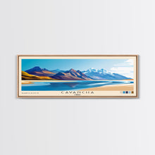 Cargar imagen en el visor de la galería, Cavancha, Chile Panoramic Print, Vacation Gift, Chile Wall Art, Beach Painting, Beach Decor, Large Wall Art, Wood Frame Art
