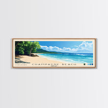 Cargar imagen en el visor de la galería, Champagne Beach, Vanuatu Panoramic Beach Print, Vacation Gift, Vanuatu Wall Art, Framed Canvas Print, Framed Beach Painting

