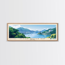 Cargar imagen en el visor de la galería, Clear Water Bay, Hong Kong Panoramic Beach Print, Vacation Gift, Hong Kong Wall Art, Beach Painting, Beach Decor, Beach Painting
