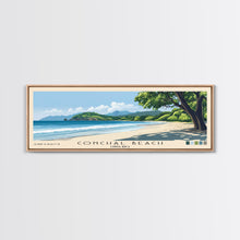 Cargar imagen en el visor de la galería, Conchal Beach, Costa Rica Panoramic Print, Vacation Gift, Costa Rica Wall Art, Beach Painting, Beach Decor, Large Wall Art, Wood Frame Art
