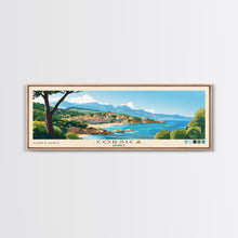 Cargar imagen en el visor de la galería, Corsica, France Panoramic Print, Vacation Gift, France Wall Art, Beach Painting, Beach Decor, Beach Or Lakehouse Art
