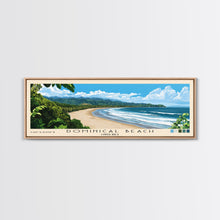 Load image into Gallery viewer, Dominical Beach, Costa Rica Panoramic Print, Vacation Gift, Costa Rica Wall Art, Beach Painting, Beach Decor, Beach Or Lakehouse Art

