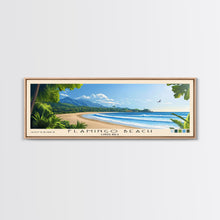 Cargar imagen en el visor de la galería, Flamingo Beach, Costa Rica Panoramic Beach Print, Vacation Gift, Costa Rica Wall Art, Framed Canvas Print, Framed Beach Painting
