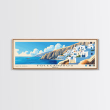 Cargar imagen en el visor de la galería, Folegandros, Greece Panoramic Print, Vacation Gift, Greece Wall Art, Vacation Wall Art, Vacatation Memories, Beach Decor, Beach Or Lakehouse Art
