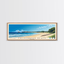 Load image into Gallery viewer, Freshwater Beach, Australia Panoramic Print, Vacation Gift, Australia Wall Art, Beach Painting, Beach Decor, Large Wall Art, Wood Frame Art
